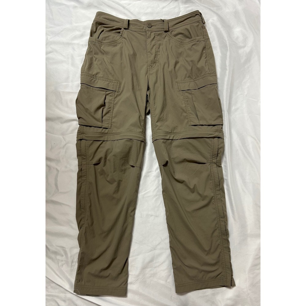 REI Co-op Sahara Convertible Cargo Pants Mens 36x32 Tan Khaki Hiking Gorpcore